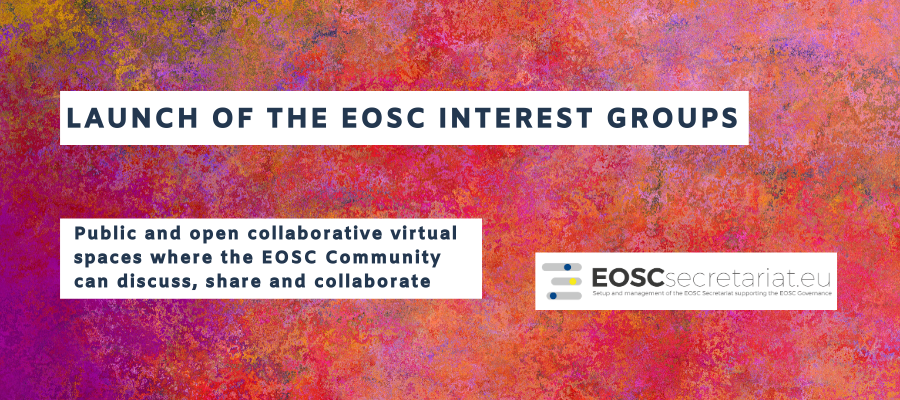 Launch of the EOSC Interest Groups