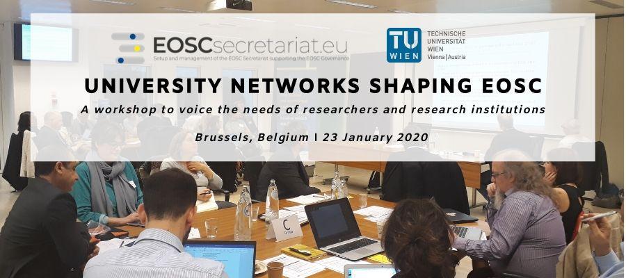 Workshop “University Networks shaping EOSC”: Synthesis of the takeaway messages