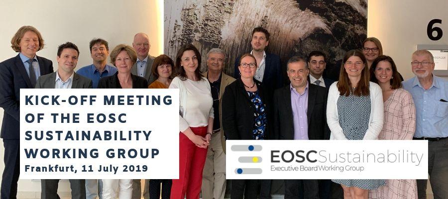 Kick-off meeting of the EOSC Sustainability Working Group