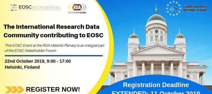 The International Research Data Community contributing to EOSC 