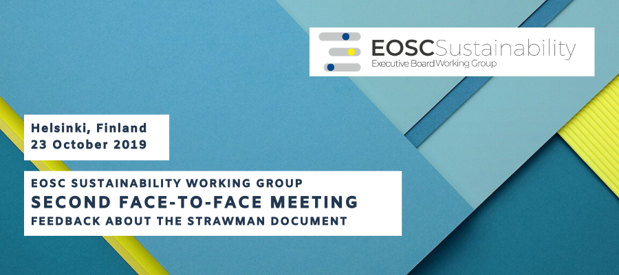 Second face-to-face meeting of the WG Sustainability Helsinki, 23 October 2019