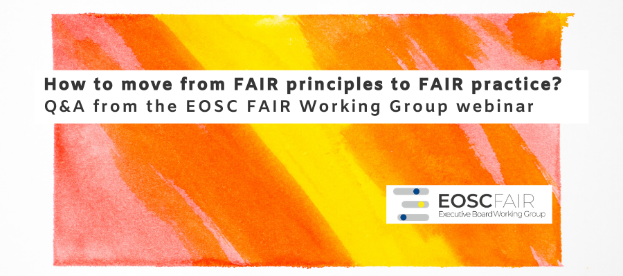 How to move from FAIR principles to FAIR practice? Q&A from the FAIR WG Webinar