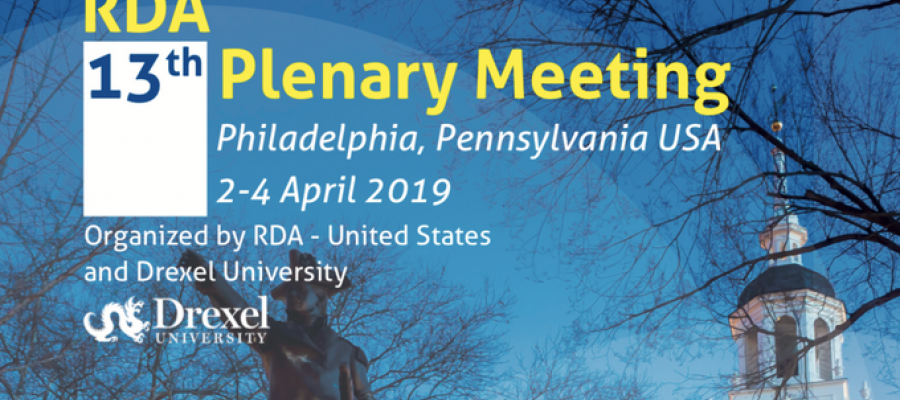 RDA Thirteenth Plenary Meeting, Philadelphia, US