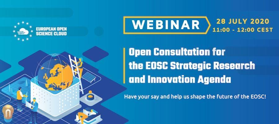 Webinar: Open consultation for EOSC Strategic Research and Innovation Agenda